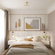 Arlo 4 Light 14.25 inch Brushed Gold Semi Flush Mount Ceiling Light
